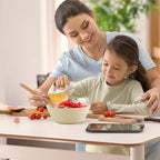 36 oz Wheat Straw Bowl Sets of 6, Alternative for Plastic Bowls Reusable Unbreakable Cereal Bowl for Popcorn, Salad, Soup, Microwave and Dishwasher Safe Serving Bowls for Kitchen (Beige)