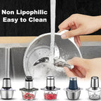 All Stainless Steel Food Processor Blade, Universal 8 Cup Plastic-Free Chopper Part Compatible with Ganiza, KOIOS, Bar, Syvio, CEUKOZ, Kitchen in the box, Homeleader, Homeasy and Most 8 Cup/2L Bowls