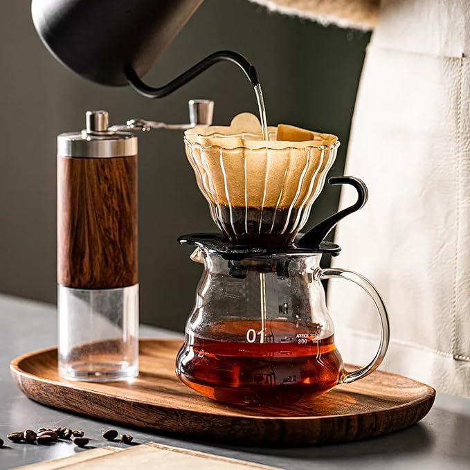 130 Count #4 Cone Coffee Filters 8-12 Cup, Unbleached Natural Paper, Disposable coffee filters 4 cone paper, Filters Paper Compatible with Ninja Coffee Filters, Pour Over and Drip Coffee Maker