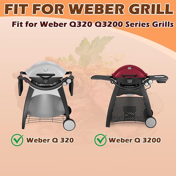 63788 Grill Igniter Kit for Weber Q3200 Q320 Gas Grill Igniter Replacement Parts, Electronic Push Starter Ignition Kit for Weber Q3200 Q320 Portable Grill Starter Replacement Parts 57067001