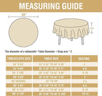 H.VERSAILTEX Linen Table Cloths Round 60 Inch Premium Tablecloth Spill-Proof Waterproof Table Cover for Dining Buffet Feature Extra Soft and Thick Fabric Wrinkle Free, Sage