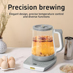 Health Pot Electric Kettle with Infuser，Smart Fruit Hot Tea Maker, Temperature Control and Tea Keep Warm, 12 Functional Procedures, 1.8 Liters of Capacity