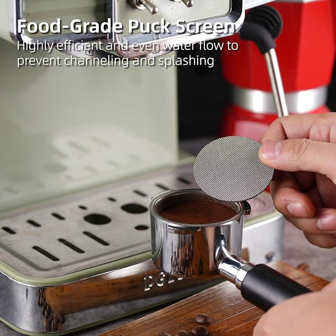 51mm WDT Tool Espresso Accessories Kit,GdHaHSP Dosing Funnel and Puck Screen Set,Espresso Stirrer Distribution Tool,Espresso Whisk for espresso tools