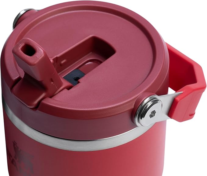 Stanley IceFlow 2.0 Flip Straw Tumbler with Handle 20 oz | Twist On Lid and Flip Up Straw | Leak Resistant Water Bottle | Insulated Stainless Steel | BPA-Free | Chili Red