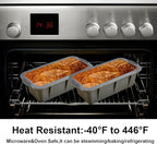 Silicone Bread Loaf Pan Set of 2, Non-Stick Easy Release Rectangle Cake Bakeware, BPA Free, For Oven, Homemade Bread, Toast, Brownie, Meatloaf
