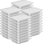 WANBAO 20 PACK 9.8"x7.2" Disposable Tin Foil Pans with Lids 4 LB Aluminum Pans To Go Containers for Cooking, Baking, Catering Party Meal Prep, Take Out, Freeze