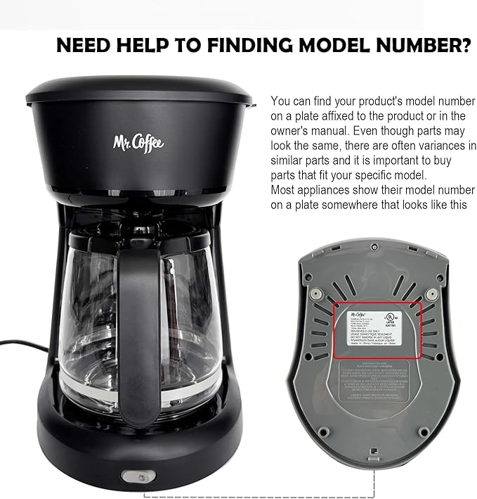 12-Cup Replacement Glass Coffee Carafe Compatible with Mr. Coffee LMX, TP, MMX, and MSX series coffeemakers