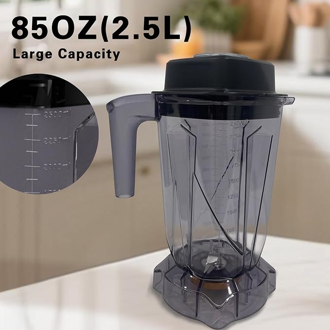 VONCI 2200W Commercial Blender With Sound Enclosure, 85OZ Large Capacity Quiet Blender For Smoothies, Heavy Duty Industrial Blenders For Restaurant, Perfect For Kitchen, Ice Crush, Milk Shake, Fruits