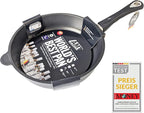 AMT Gastroguss The World´S [.] Casserole Frying pan for Induction, Diameter 28 cm, Height 7 cm, die-cast Aluminium, Lotan® Non-Stick Coating, for Fat-Free-Frying, AMZN-I-728-US