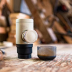 WACACO Minipresso NS2, Portable Espresso Maker Compatible with NS Original Capsules and Compatibles, Manually Operated, 18 Bar Small Handheld Coffee Machine for Travel, Camping