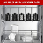 Cheese Grater Attachment for Kitchenaid Stand Mixer - with 5 Blades, Vegetable Shredder, Cheese Grater, Salad Maker, Food Slicers Chopper Grinding Powder