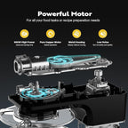 VIVOHOME 7.5 Quart Stand Mixer, 660W 6-Speed Tilt-Head Kitchen Electric Food Mixer with Beater, Dough Hook, Wire Whip, and Egg Separator, Black