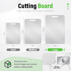 Stainless Steel Cutting Board, Double Sided Cutting Boards for Kitchen, SUS 316 Food-Grade Non Toxic Stainless Steel Chopping Board for Meat, Fruit and Vegetable (15.6 x 10.8 in)