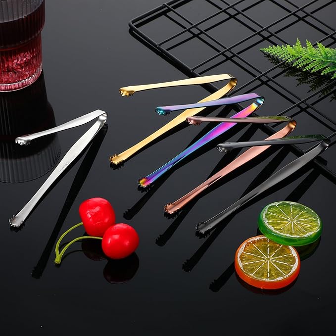 5 Pcs Egg Chalaza Removal Tool, 6 Inch Stainless Steel Eggs Separators for Yolk, Multipurpose Egg Membrane Chalaza Removal Tool Kitchen Tongs for Cooking Cake Bakers Pastry Chefs