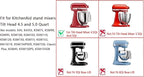 Dough Hook & Flat Beater Attachments for KitchenAid 4.5 QT Tilt-Head Stand Mixer, All Parts Dishwasher Safe