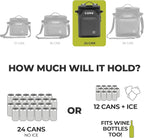 CORE Magnetic Leak Proof Soft Cooler with Waterproof Zipper | Insulated Bag Portable Ice Chest Box | Best Soft Cooler for Food & Beverages for Tailgating, Car Camping, Travel, and Family Beach Picnics