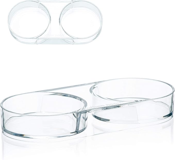 Salt and Pepper Mill Tray - Acrylic Transparent Mill Rest by urban noon - Grinders up to 2.2 inches in diameter