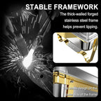 Chafing Dishes for Buffet 4 Pack, 11QT [Large Size and Sturdy] Stainless Steel Food Warmers for Parties Buffet [Elegant Gold and Silver Colors] Catering Supplies Buffet Display