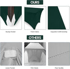 Utopia Kitchen 6FT Spandex Tablecloth [2 Pack, Hunter Green] 200 GSM Stretch, Fitted, Washable and Wrinkle Resistant Table Cloth Rectangle Cover for Trade Shows, Wedding, Parties [72Lx30Wx30H Inch]