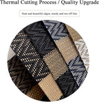 PIGCHCY Placemats Set of 6, Black Elegant Placemats Washable Non-Slip Luxurious Durable Table Mats for Home/Dining Room Decoration