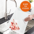 Serving Tray Platter, 5 Pcs Food Tray for Veggie Fruit Snack Dessert Cookie Cheese, Food Trays for Party Supplies Display, Plastic Platters for Serving Food, Large White Trays, BPA Free