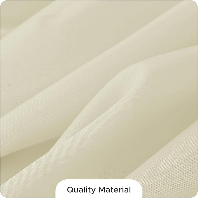Fitable 8 Pack Rectangle Tablecloths: Stain Resistant Wrinkle Free Circle Table Clothes, Washable Reusable Polyester Table Covers for Wedding Party Birthday Banquet Reception(Ivory, 60x102 Inch)