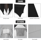 Utopia Kitchen 5FT Spandex Tablecloth [2 Pack, Black] 200 GSM Stretch, Fitted, Washable and Wrinkle Resistant Table Cloth Rectangle Cover for Trade Shows, Wedding, Parties [60Lx30Wx30H Inch]