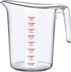 Amazing Abby - Melissa - Unbreakable Plastic Measuring Pitcher, Food-Grade Measuring Jug, 16-Cup Capacity (4-Quart), Stackable and Dishwasher-Safe, Great for Oil, Vinegar, Flour, More