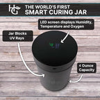 Herb Guard Auto-Cure Smart Jar and Vacuum Seal Curing Jar with Built In Hygrometer (2 Liter) Curing Kit & Child Resistant Container Keeps Herbs and Serving Spices Fresh for Months