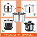 Steamer Basket for Instant Pot, Stainless Steel Vegetable Steamer Basket Insert for Pots (3qt)