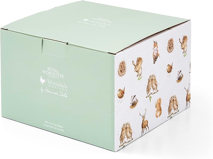 Wrendale Designs - 'Set of 4' Tumbler Glasses