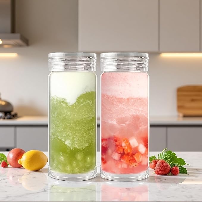 12oz Glass Bottles with Lids,Glass Bottles with lids,glass water bottles.Suitable for beverage storage, juicing, drinking water, tea, leak-proof, reusable, borosilicate 6pack