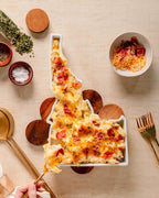 Idaho Shaped Baking Dish Serving Platter or Decorative Tray Charming Porcelain Bakeware Oven Microwave and Dishwasher Safe