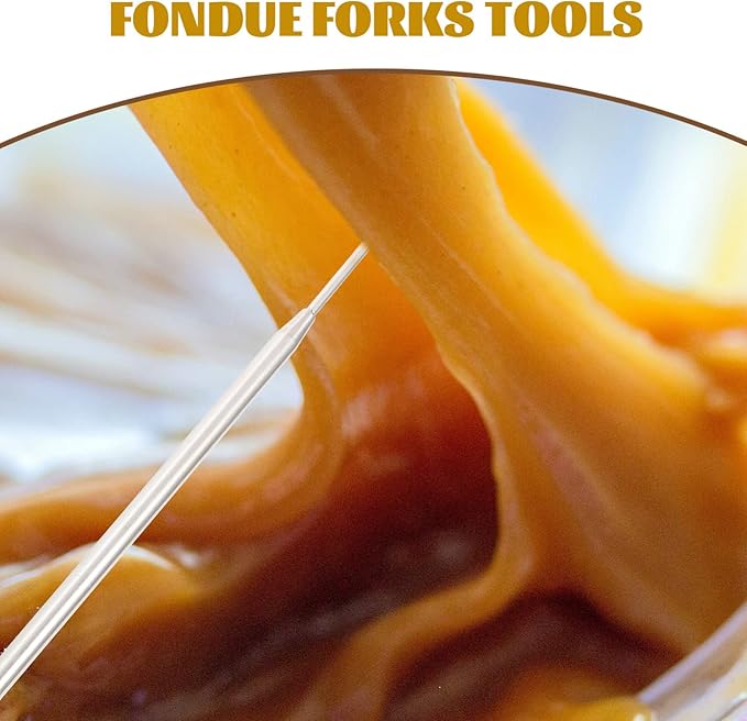 6Pcs Chocolate Dipping Tools Set Stainless Steel Fondue Forks for Candy and Dessert Baking Supplies Easy to Clean Cooking Utensils