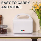 Corn Dog Waffle Maker, Hot Dog Waffle Machine with Non-stick Coating Plate, Hot Dog Maker Toaster Make 6 Corn Dogs, Corn Dog Waffle Machine Make Corn Dog in Minutes, Easy to Clean, White