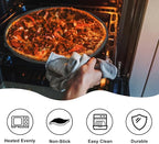 6 Pack 12 Inch Pizza Pan for Oven Round Pizza Pan with Holes Large Pizza Tray Set Carbon Steel Non Stick Pizza Plates Perforated Pizza Baking Sheet Personal Metal Platter for Grilling, Cooking