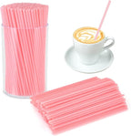 500 Pcs Pink Coffee Stir Sticks Set Coffee Stirrers Holder Acrylic Stir Stick Holder Bar Straws Cocktail Straws Drink Stirrers for Coffee Bar Cocktail Milk Tea Restaurant Home Kitchen Party Supplies