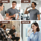 MOJOCO Portable Smoothie Blender – 30oz Personal Blender with Insulated Cup for Smoothies & Shakes – Rechargeable/Cordless, Leakproof, Food-Grade Small Juice Maker for Home, Office, Gym, Travel, RV