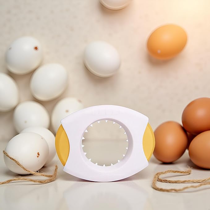 Yellow Egg Shell Opener, Egg Topper Cutter, Egg Cracker Separator for Quickly Cutting Off The Tops of Eggs, Kitchen Utensils and Gadgets