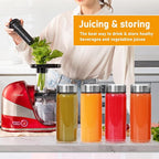 4 Pack Juice Bottles with Lids,12oz Wide Mouth Glass Bottles with Stainless Steel Cap,Reusable Glass Water Bottle for Juicing, Smoothies, Infused Water,Beverage Storage,BPA Free,Leakproof