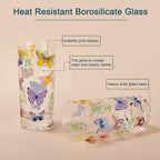 Drinking Glasses Set Of 6,Highball Glasses 16OZ,Clear Water Glasses with Heavy Weighted Base,Made From Premium Borosilicate Glass,Glass Cups for all beverage,Ice Tea&Coffee…