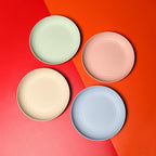 Wheat Straw Plates Lightweight Unbreakable Dinner Dishes Plates Set Dishwasher & Microwave Safe (Large 8 Pack 8')