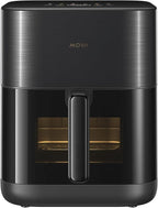 Mova FD10Pro Air Fryer, 6.3QT Large Digital Airfryer with Visible Window, 11 Preset Cooking Modes, Dual Heating System 122-450°F Precise Heat for Even Results, Non-Stick Baskets