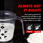 Chef Craft Select Plastic Measuring Cup, 2 Cup, Clear