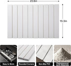 Stone Drying Mat for Kitchen Counter, Diatomaceous Earth Mats, Dish Drying Mat 24"×16", Foldable Water Absorbing Stone Dish Mat for Utensils, Pots and Bottles