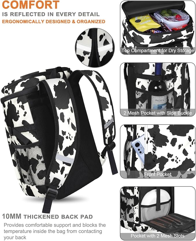 Capolo 36/45 Cans Cooler Backpack Insulated Waterproof for Women Men Lunch Backpack Coolers Leak Proof Soft Cooler Bags