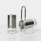 KSL Original Glass Salt and Pepper Shakers Set - Stainless Steel Salt Shaker and Pepper Shaker - Salt and Pepper Shaker Set for Salts and Pepper