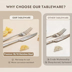 KINGSTONE Mirror Polish Silverware Set for 6, 30-Piece 18/10 Stainless Steel Flatware Set, Dishwasher Safe Cutlery Set for Wedding, Home, Restaurant, Knives Spoons and Forks Set