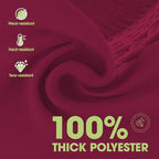 Pureegg Rectangle Table Cloth 60" x 84" – Durable Polyester Tablecloth Offers Reusable & Washable Protection, Ideal for Outdoor Party, Picnic, Wedding, Banquet and Birthday, Fuchsia