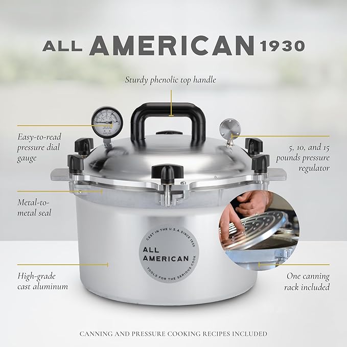 All American 15-1/2-Quart Pressure Cooker Canner